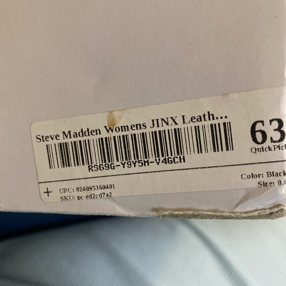 Elegant Black Lace-Up Ankle Boots by Steve Madden. - Picture 5 of 5